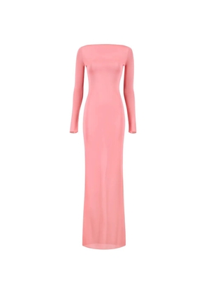 La Galpa Riva Vera long-sleeve maxi dress - Pink