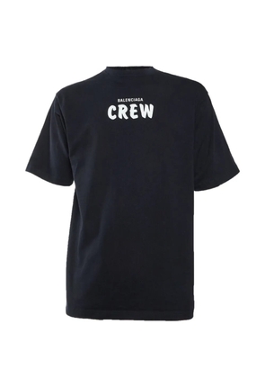 Balenciaga Pre-Owned Crew logo-print T-shirt - Black