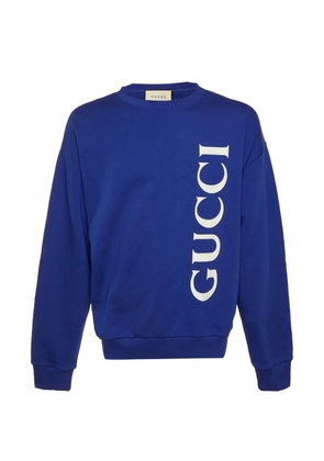 Gucci Pre-Owned logo-print sweatshirt - Blue
