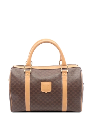 Celine Pre-Owned 2000s Macadam mini boston shoulder bag - Brown