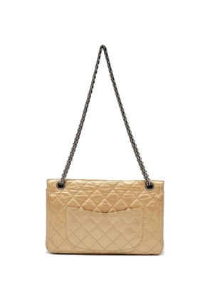 CHANEL Pre-Owned 2008-2009 Reissue 2.55 diamond-quilted shoulder bag - Gold