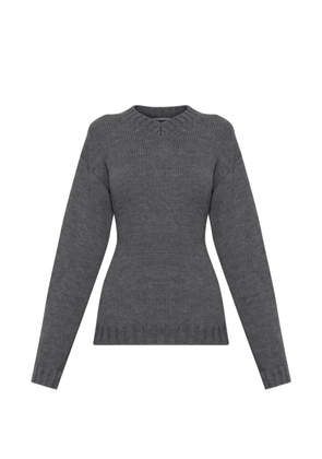Jil Sander ribbed-knit V-neck sweater - Grey