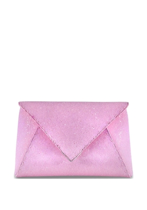 Tyler Ellis small Lee Pouchet Swarovski crystal-embellished clutch bag - Pink
