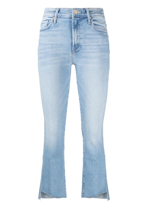 MOTHER Insider high-rise cropped jeans - Blue