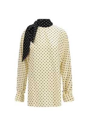 Valentino Garavani polka-dot silk blouse - Neutrals
