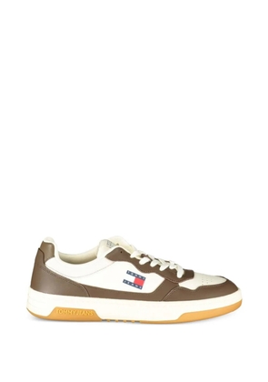 Tommy Jeans leather logo sneakers - White