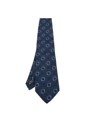 Ermenegildo Zegna Vintage square-patterned tie - Blue