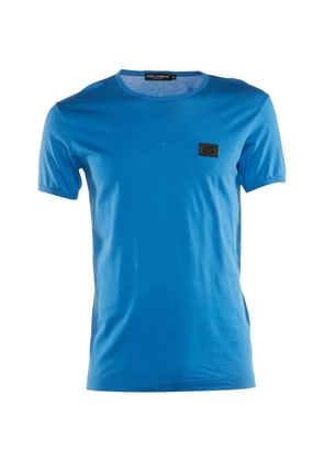 Dolce & Gabbana Pre-Owned round-neck cotton T-shirt - Blue