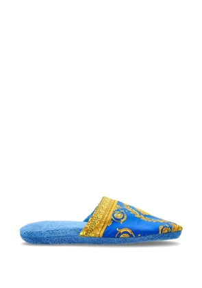 Versace Home Medusa Barocco-print slippers - Blue