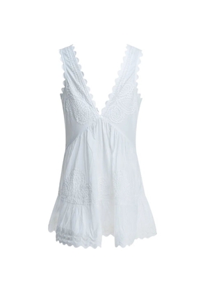 Juliet Dunn v-back mini dress - White