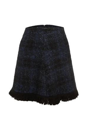 Moschino Pre-Owned fringed mini skirt - Blue