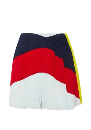 SANDRO plissé colour-block shorts - Blue