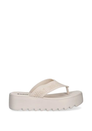 Melissa logo-embossed platform sandals - Neutrals