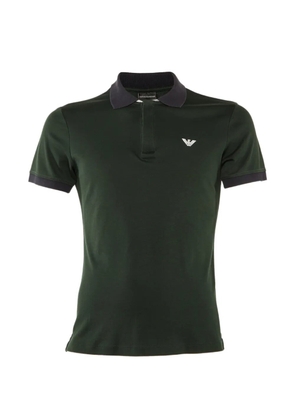 Emporio Armani Pre-Owned logo-detail polo shirt - Green