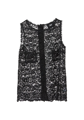 Dolce & Gabbana Pre-Owned lace sleeveless top - Black