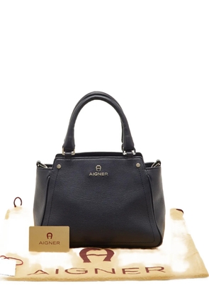 Aigner Vintage leather tote bag - Blue