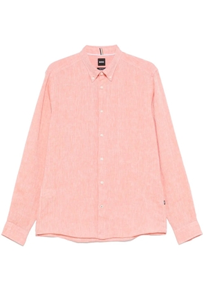 BOSS linen shirt - Orange