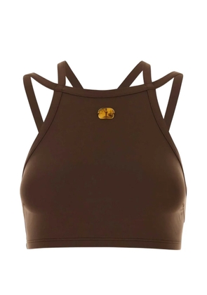Blazé Milano Neely logo-plaque bikini top - Brown