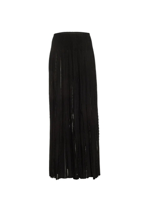Alaïa Pre-Owned textured knit skirt - Black