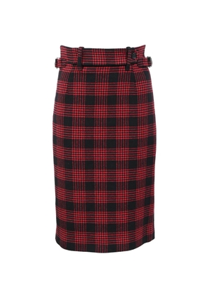 Red Valentino Vintage Prince of Wales plaid pencil skirt