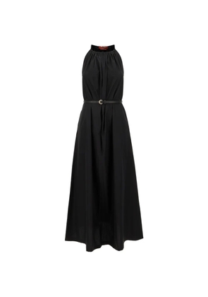Max Mara belted sleeveless dress - Black