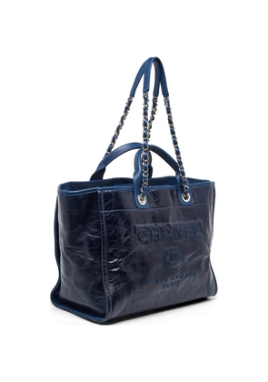 CHANEL Pre-Owned 2016-2017 Deauville leather tote bag - Blue