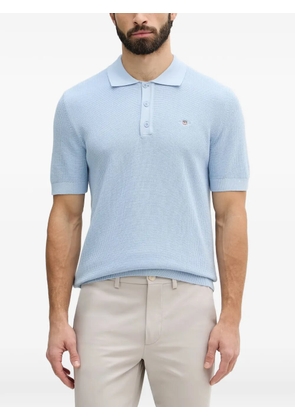 Gant logo-embroidered polo shirt - Blue