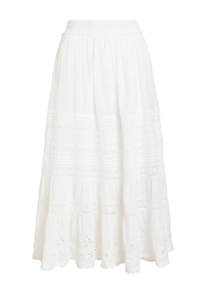 Polo Ralph Lauren broderie-anglaise tiered skirt - White