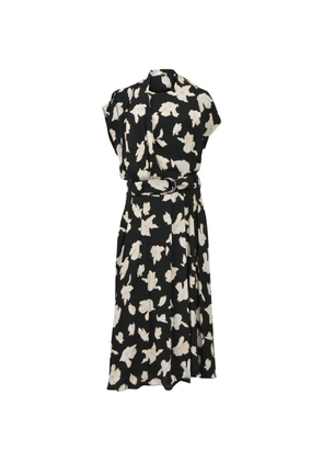 Proenza Schouler belted floral-print dress - Black