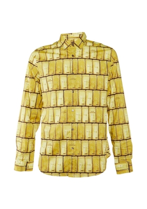 Love Moschino Gold Bar print shirt - Yellow
