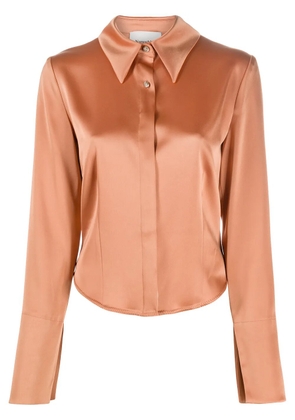 Nanushka Alice long-sleeved shirt - Orange