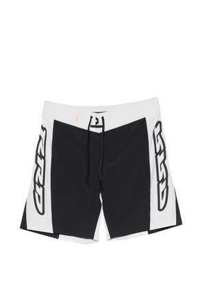 Roberto Ricci Designs logo-print panelled surf shorts - Black