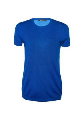 Roberto Cavalli Vintage short-sleeved fine-knit T-shirt - Blue