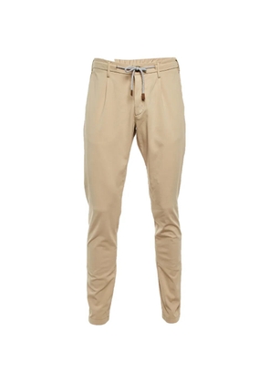 Eleventy drawstring elasticated trousers - Neutrals