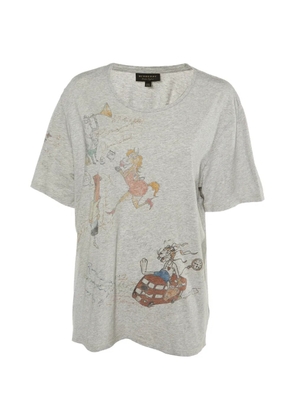 Burberry Pre-Owned graphic-print cotton T-shirt - Grey