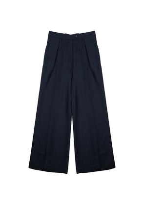 Nine In The Morning pinstriped pleated trousers - Blue