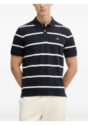 Gant striped short-sleeve polo shirt - Blue