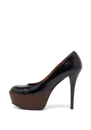 Marni Pre-Owned round-toe platform pumps - Black