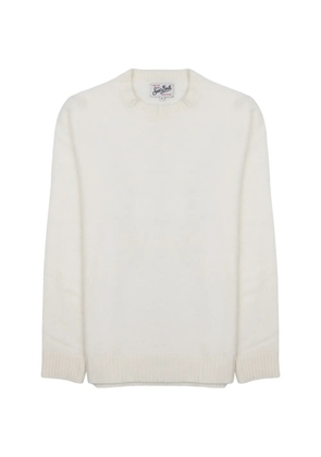 MC2 Saint Barth crew-neck ribbed-trim sweatshirt - White