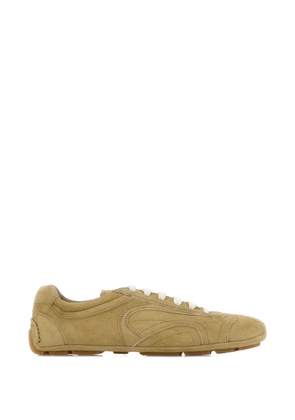 Prada Montecarlo suede low-top sneakers - Neutrals