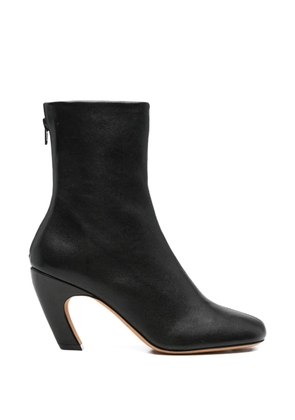 Le Monde Beryl Mica leather ankle boots - Black
