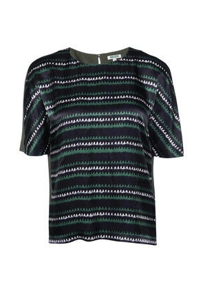 Kenzo Pre-Owned printed short-sleeve silk T-shirt - Green