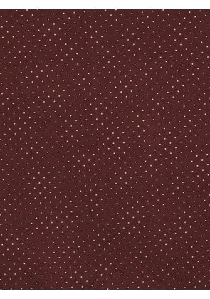 Lanvin Pre-Owned polka-dot silk scarf - Brown