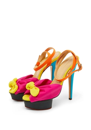 Charlotte Olympia Serena bow sandals - Pink