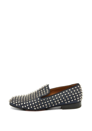 Christian Louboutin Pre-Owned Dandelion Spikes almond-toe loafers - Blue