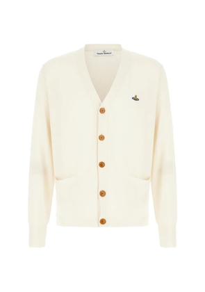 Vivienne Westwood Orb-embroidered cardigan - Neutrals