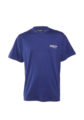 Balenciaga Pre-Owned Political Logo T-shirt - Blue