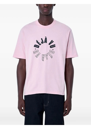 ACHM logo-motif cotton T-shirt - Pink