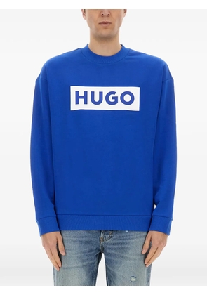 HUGO logo-print sweatshirt - Blue