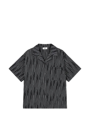 TOMBOY check-pattern camp-collar shirt - Black